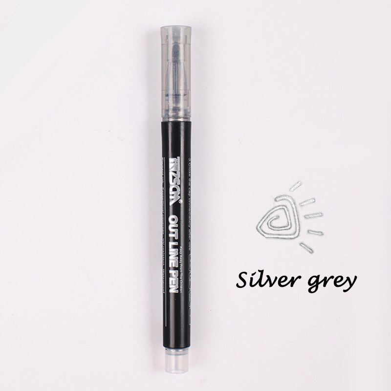 Metallic Marker Pen Metal Waterproof Permanent Marker Drawing Painting DIY Photo Album Scrapbooking Crafts Card Making 1PC