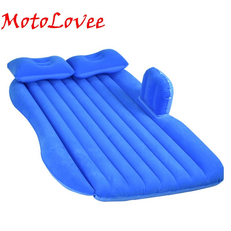 Motolovee PVC Thick Flocking Cloth Split Detachable Airbed Car Inflatable Bed Travel Bed Camping Car Air Mattress Car Sofa Bed