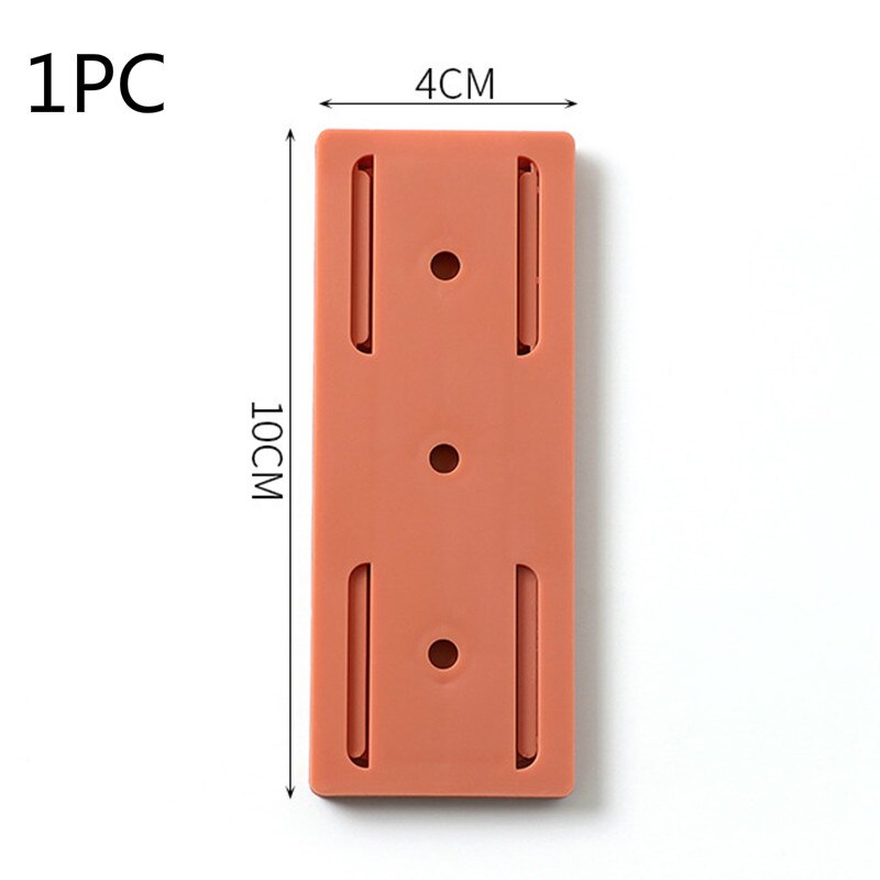 5 stk hvit stikkontakt lime fikser lapp panel holder vegghengende plugg fikseringsenhet slagfri plugg multifunksjonskroker: 1 appelsin