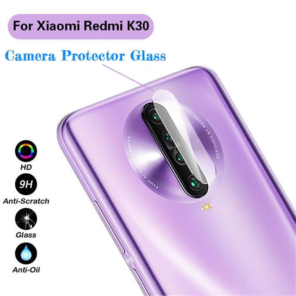Protector de lente de cámara trasera 9H cubierta completa de vidrio templado HD fotografía lámina protectora para móvil accesorios para Xiaomi Redmi K30
