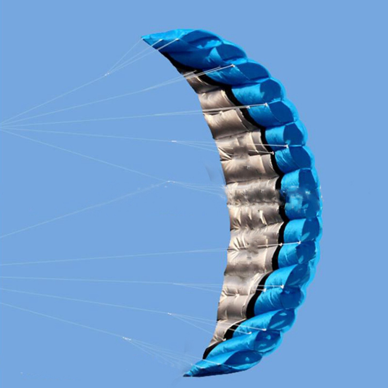 Adults Kitesurfing Trainer Kite Wing, Durable Beach Summer Double Lines Trick Kites , Outside Stunt Toys Sport Flying Wing