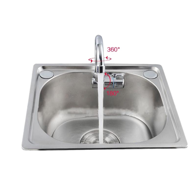 Grifo de lavabo de cobre con rotación de 360 grados para barco caravana, grifería plegable de agua fría para cocina, baño, cubierta de barco marino, Hatc