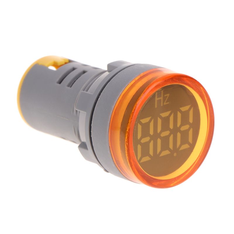 22mm display led ac medidor de freqüência eletricidade indicador hertz hz luz piloto 35ed