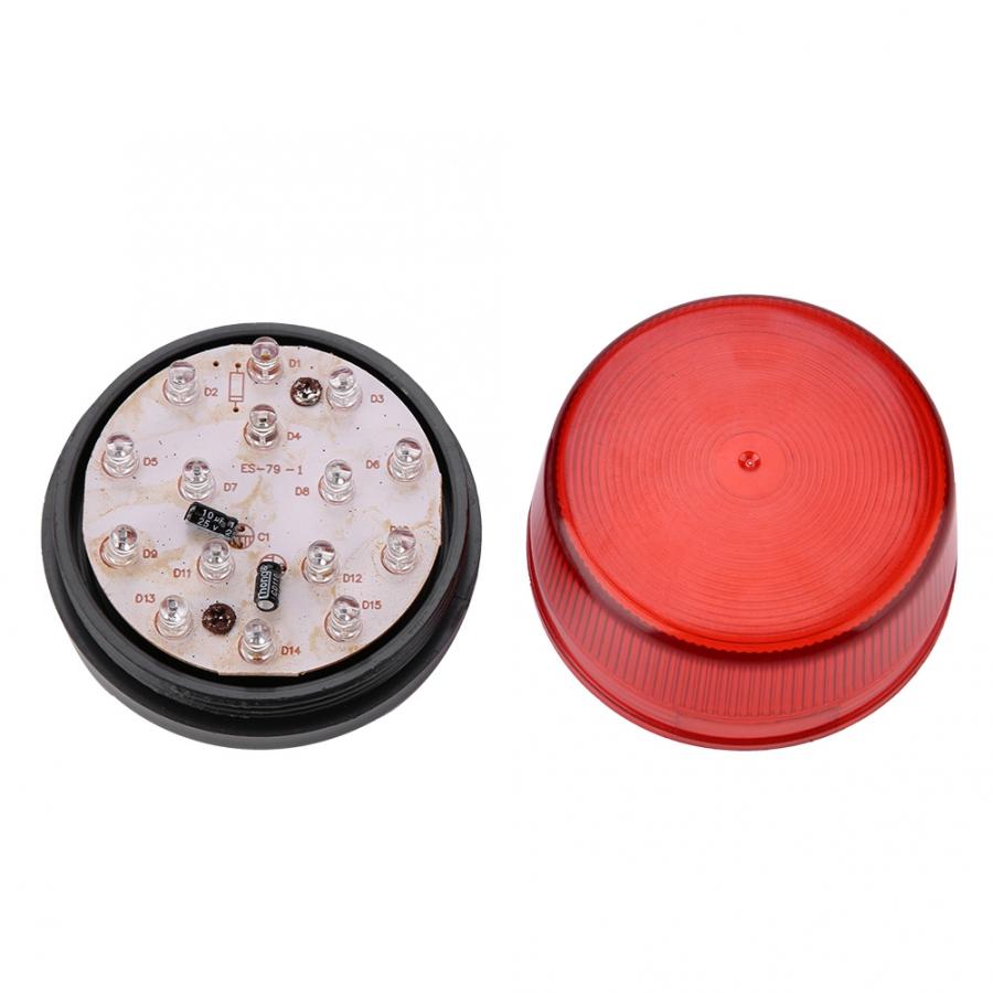 Alarma 1PC LED linterna estroboscópica luz de advertencia lámparas de alarma 12/24 V CC
