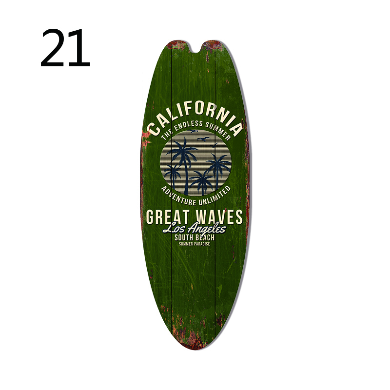 Mini kleine surfplank muur hangende houten bord strand decor tropische bar muur decor Welkom bij paradijs deurbord voor thuiskamer: Licht Geel