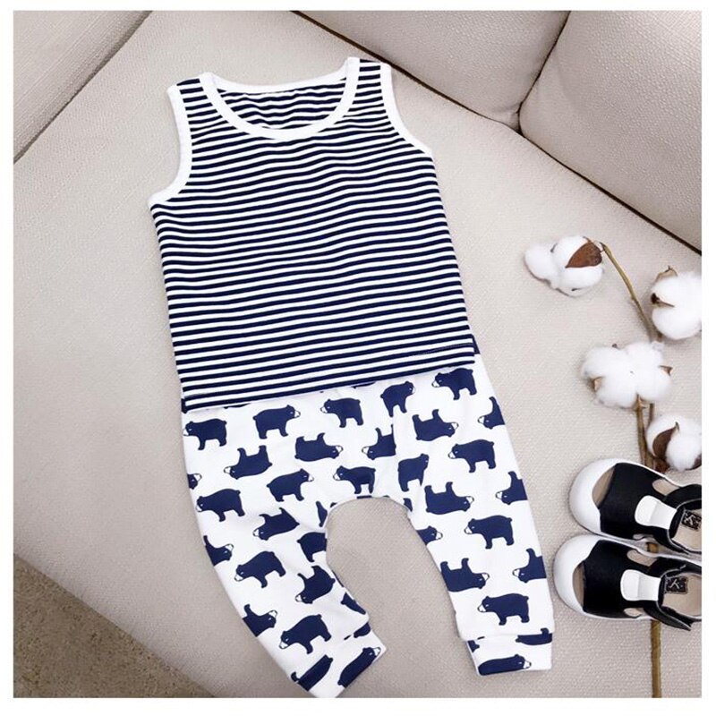 3 - 24M Bébé Pantalon Printemps et Automne Mince Pantalon Garçons Pur Coton Enfants Respirant À La Dessin Animé Ours Vêtements De Sport