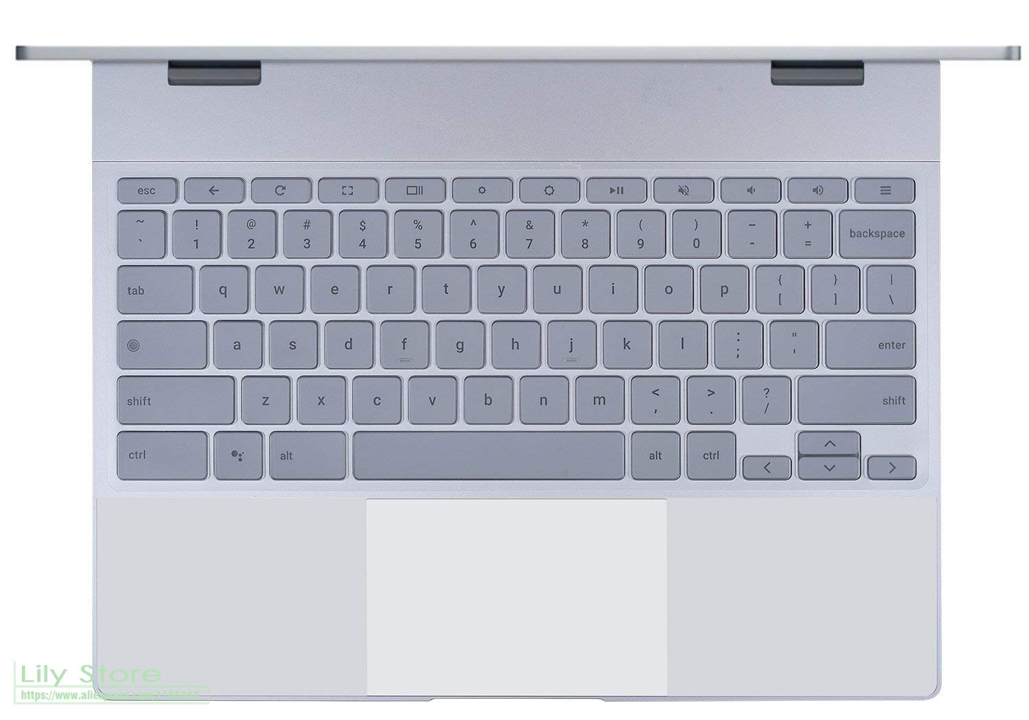 Laptop Keyboard Cover skin Peotector for Google Pixelbook 12.3" Touch-Screen Chromebook Tablet Released US Layout