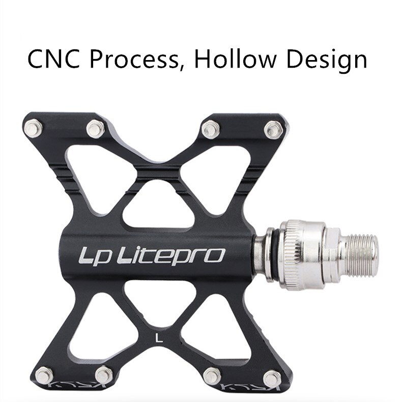 LP Litepro K5 Fahrrad schnell Freisetzung QR Pedal MTB Lagerbier Pedale Falten Straße Fahrrad Antislip extra Große Größe für Mann große Fuß