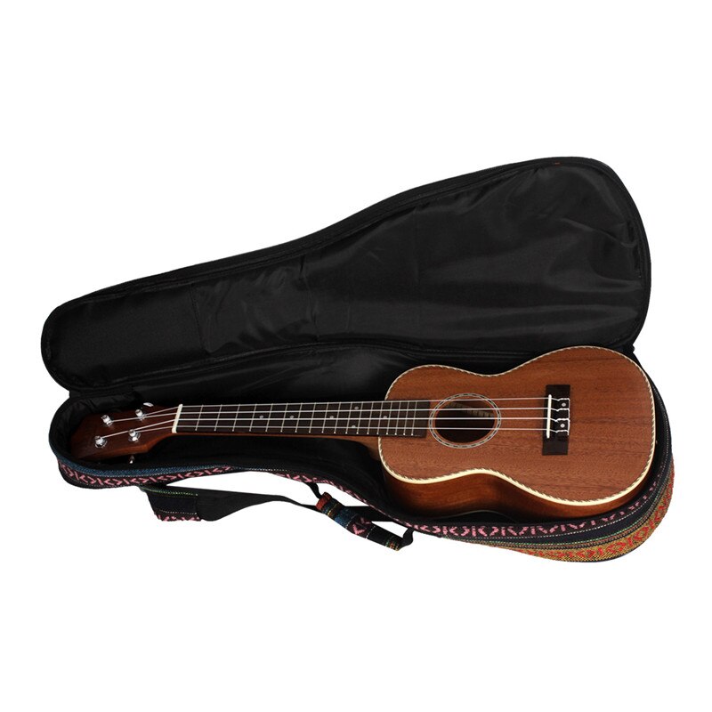 23 Inch Portable Cotton Nylon Padded Bass Guitar Gig Bag Ukulele Case Box Guitarra Cover Backpack With Double Strap
