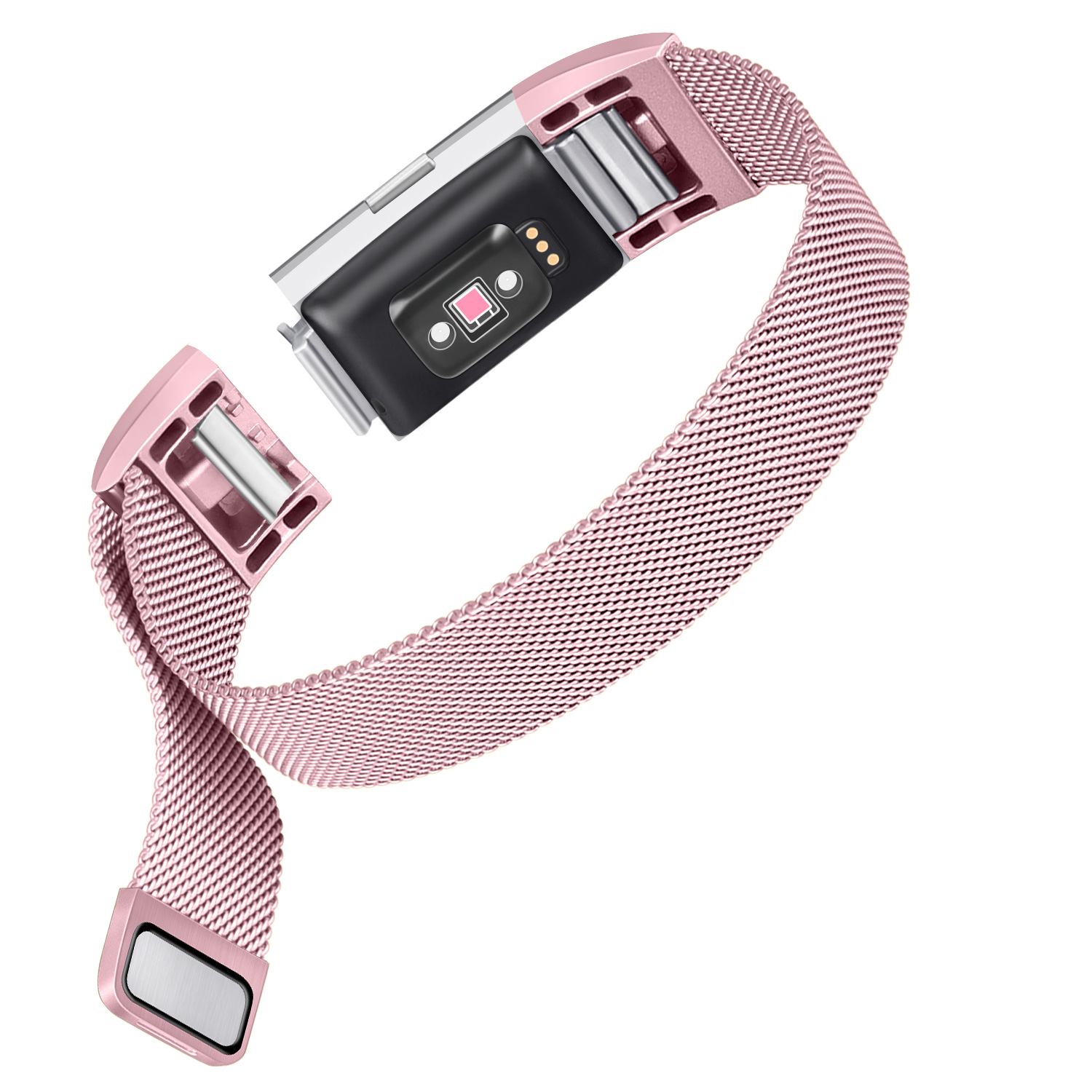Magnetische metalen band voor Fitbit Charge 2-band vervangende armband Polsband voor Fitbit Charge 2-band Slimme horlogebandaccessoire