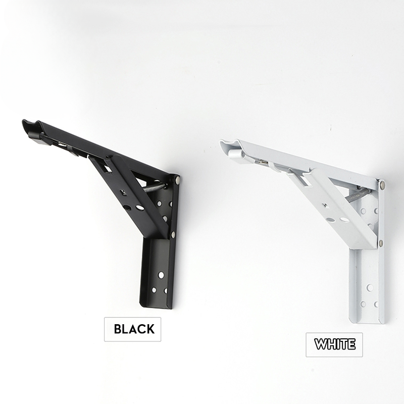 Soporte triangular plegable montado en la pared, banco, mesa, estante de almacenamiento, Hardware de muebles, estante de almacenamiento de resorte pesado