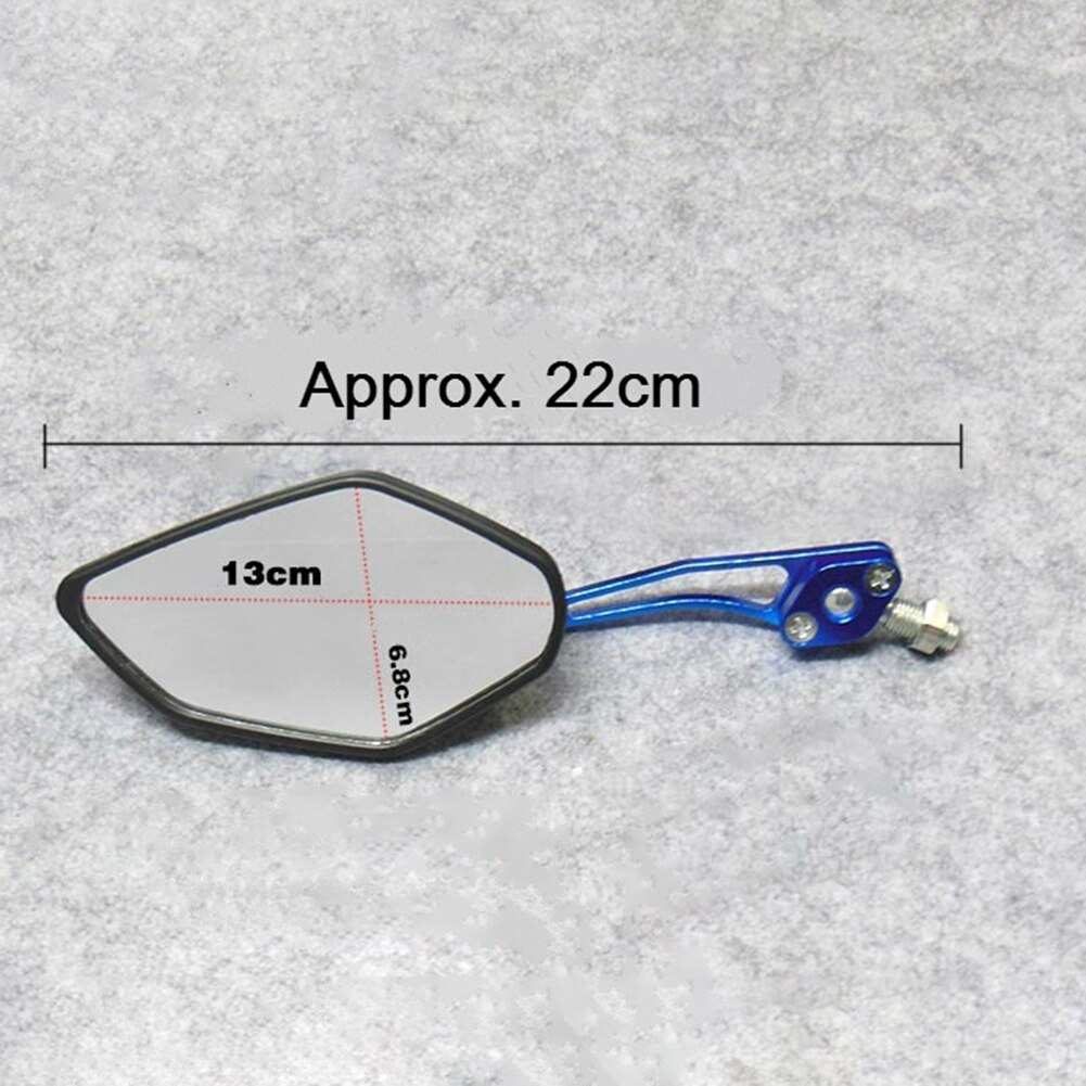 Stijlvolle 2 Stks/set 8/10Mm Aluminium Motor Scooter Motorfiets Stuur Mount Achteruitkijkspiegels