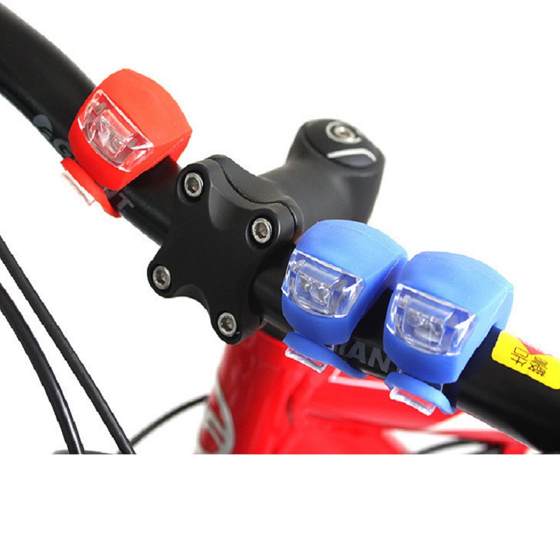 Fahrrad Silikon Fahrrad Licht Vordere Lampe Fahrrad Laterne Wasserdichte Fahrrad LED Taschenlampe Laterne Rücklicht Fahrrad Zubehör