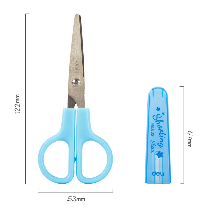 Effective student safety manual scissors blue pink child safety scissors cartoon student scissors student office supplies