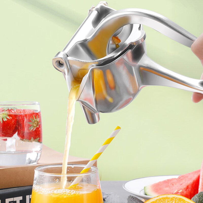 Presse-jus manuel en alliage d'aluminium main pression presse-agrumes poignée presse grenade Orange jus citron presse-agrumes maison cuisine outil Presse-agrumes orange Presse à canne à sucre Outils de fruits