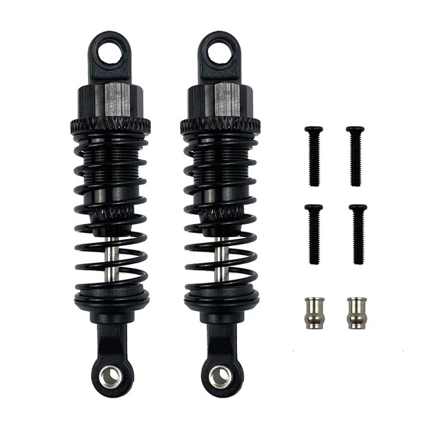 Wltoys-Amortiguador delantero y trasero para coche teledirigido A959 A949 A969, piezas de actualización de coche, amortiguadores de A949-55, suspensión delantera de A959-B-12: Black