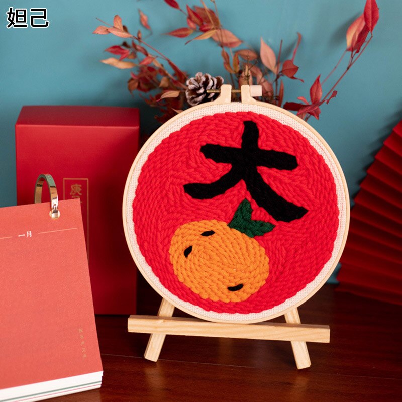 Kit de broderie pour débutants, matériel de bricolage , paquet de matériel de broderie, Kit de poinçons à l'aiguille, fournitures de broderie artisanale: Daji