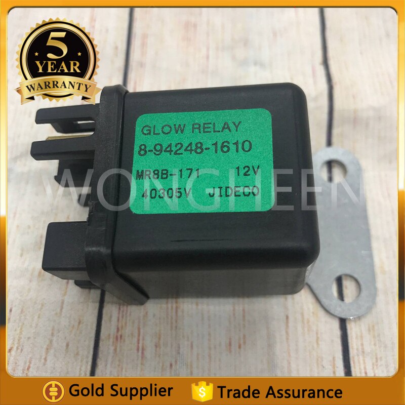 Mover Parts Preheating 12V Relay Glow Plug 8-94248-161 8942481610 For Isuzu Hitachi ZAXIS27U ZAXIS50U ZAXIS40U For Kubota Yanmar