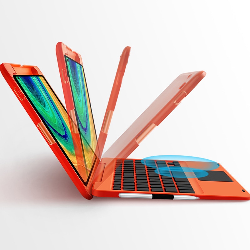 snu-deksel med tastatur til huawei matepad pro 10.8 -tommers bluetooth-tastatur med berøringspute smart deksel til huawei 10.8 -tommers etui