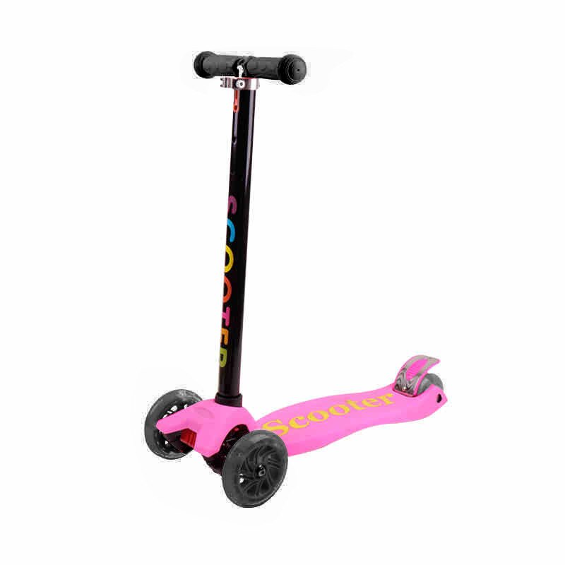 Patinete eléctrico para niños, patinete de estilo T con asa, juguete para exteriores: pink