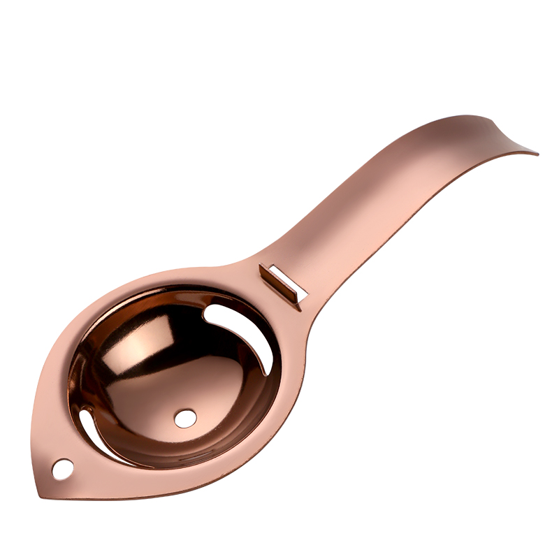 1PC Egg Separator Stainless Steel Egg Yolk White Separator Filter Handle Egg Divider Baking Cooking Egg Tools Kitchen Gadgets: Pink
