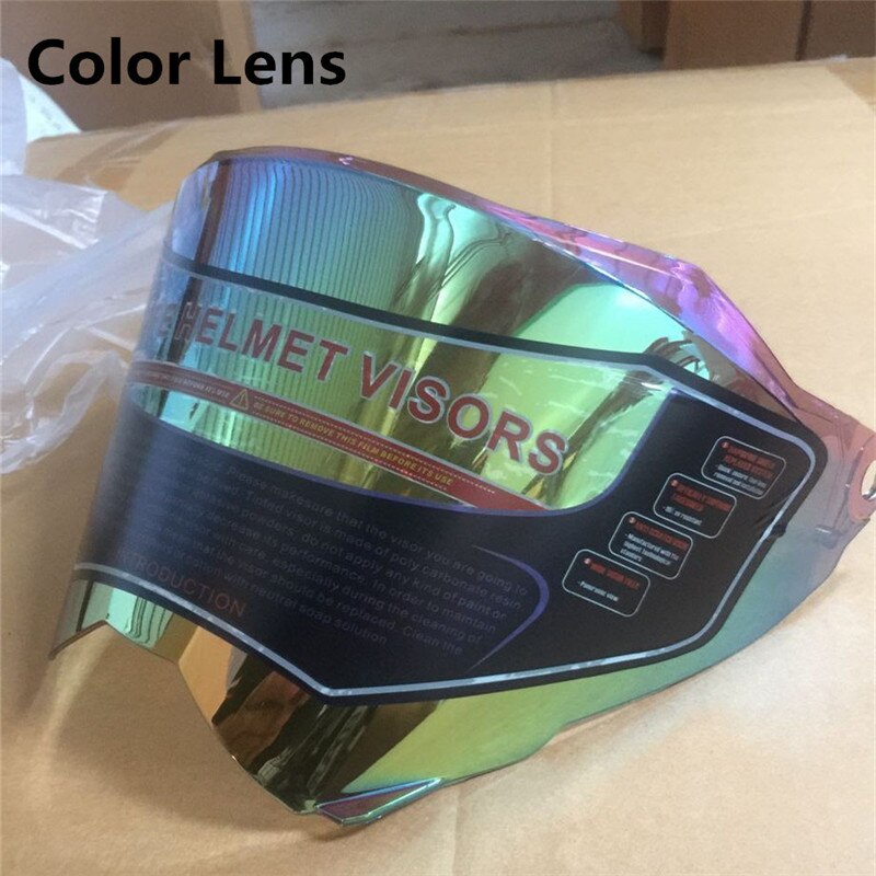 Helm vizier integraal motorhelm lens vervangende lens geschikt voor mijn winkel helm weg crosshelm voor 716 modellen: Kleurenlens