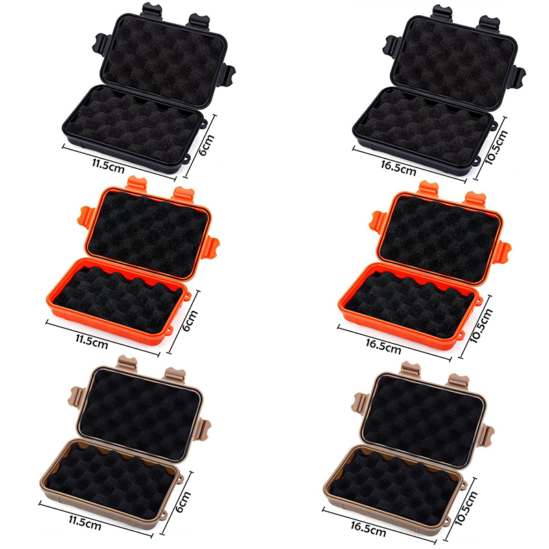 Outdoor Shockproof Box Protection Waterproof Boxes Tool Box Matches Case Holder For Storage Tools Travel Sealed Container