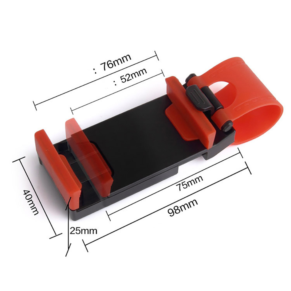 Autostuur mobiele telefoonhouder, universele auto GPS mobiele telefoon clip-on houder multifunctionele auto-interieuraccessoires