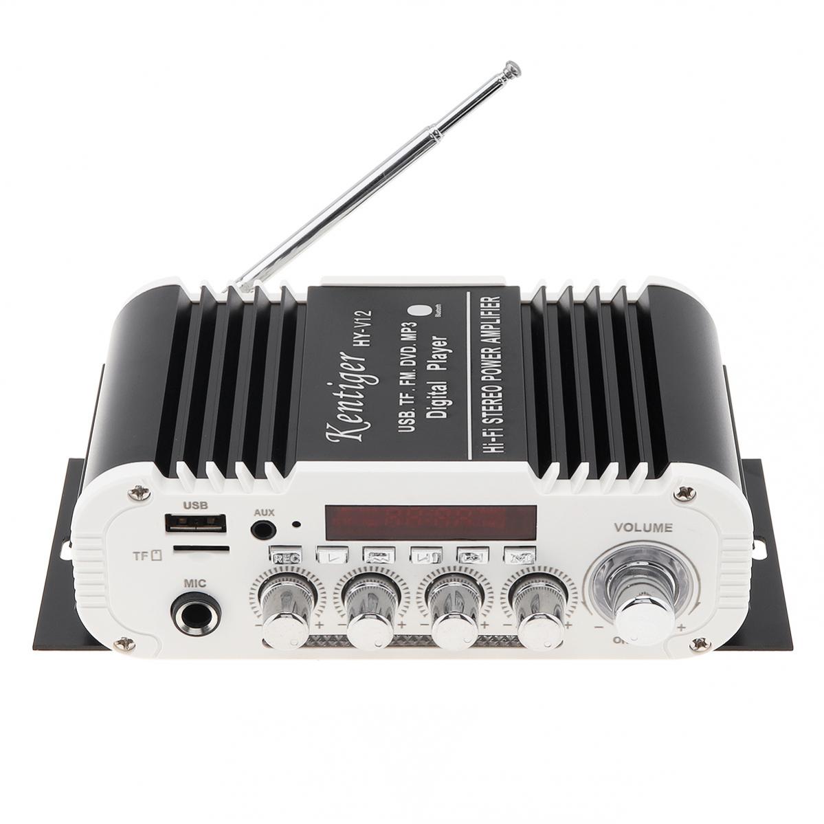 V12 Bluetooth-Compatibel Hi-Fi 2.1CH Auto Audio High Power Subwoofer Versterker Fm Radio Speler Ondersteuning Sd/Usb/dvd/MP3