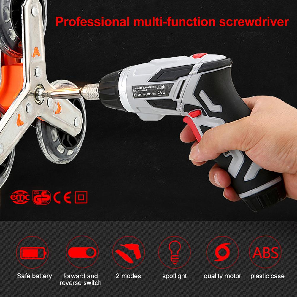 Perceuse multifonction à batterie au Lithium, perceuse Rechargeable, tournevis électrique, tournevis électrique, ensemble multifonction au Lithium