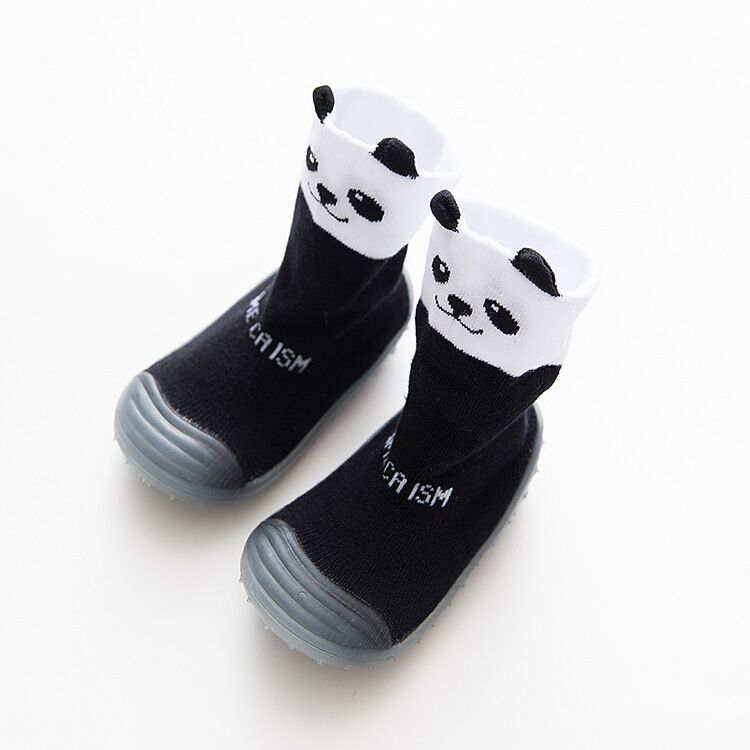 Chaussettes en caoutchouc antidérapantes pour enfants, chaussettes souples pour -né, filles et garçons,