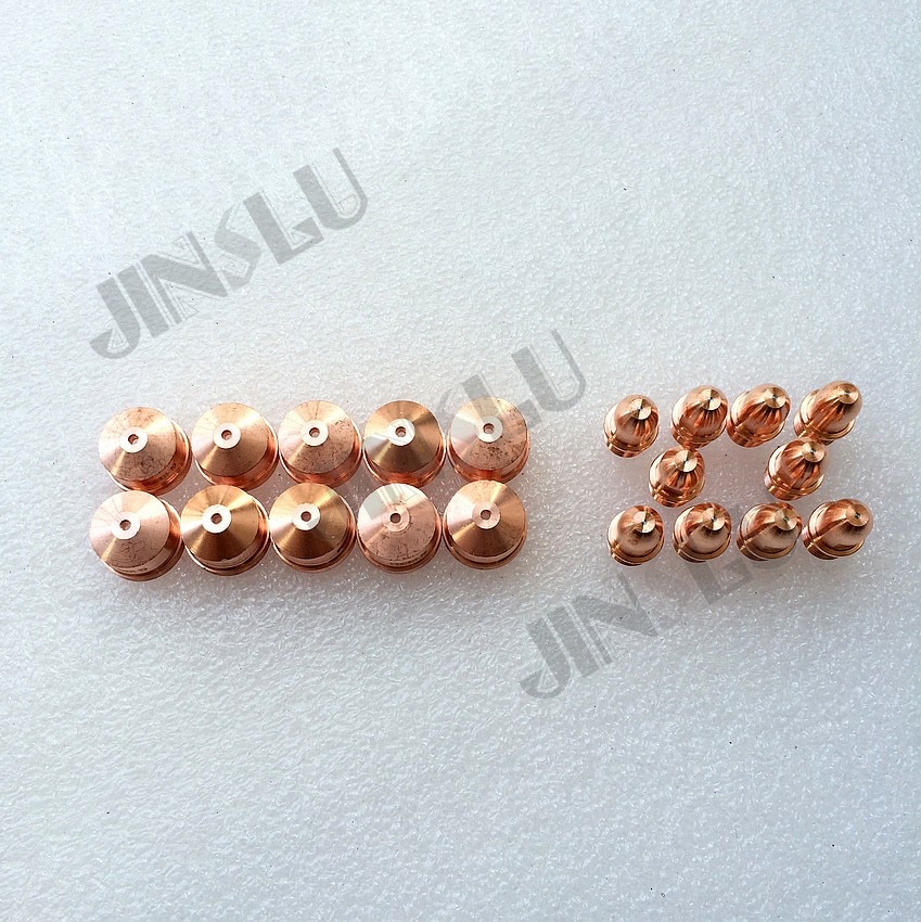 A101 A141 Trafimet Plasma Cutting Torch Consumables Parts Tip PD0101-1.7 1.7mm & Electrode hafnium PR0101 20PCS