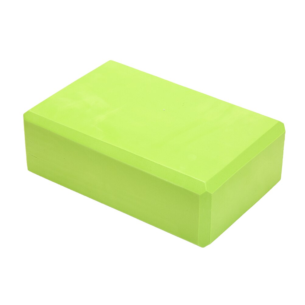 EVA mousse Yoga bloc brique Pilates sport exercice gymnastique entraînement étirement aide corps mise en forme santé formation 1 pièces: green