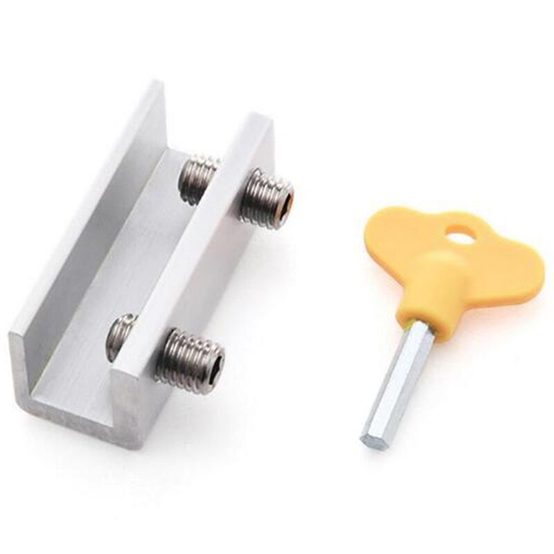 Adjustable Sliding Door Window Locks Padlock Stop Aluminum Alloy Door Lock Frame Home Office Child Window Security Lock