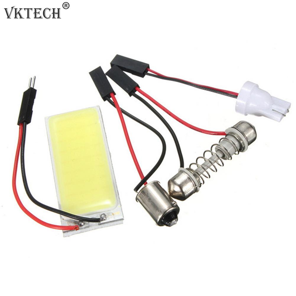 2pcs Xenon LED Auto Interior Light Bulb Reading Lamp Auto Ceiling Panel Lamp Compartment HID White 36 COB