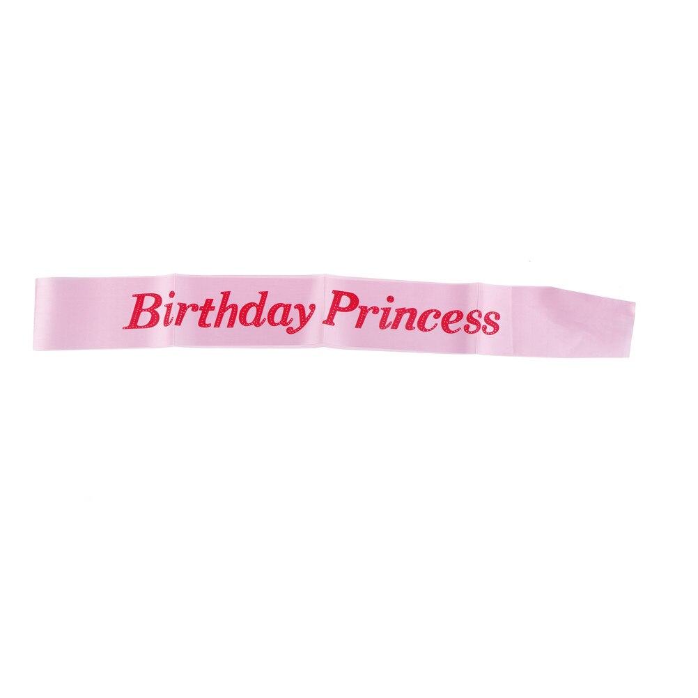 Cinta rosa de cumpleaños, 1 Uds., cintas negras de princesa para mujeres y niñas, accesorios para de feliz cumpleaños,: B