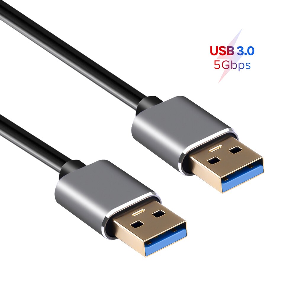 Kebidu 1M USB A Cable USB tipo A macho USB 3,0 Cable de extensión para disco duro Webcam USB 3,0 Cables de extensión de Cable: Default Title