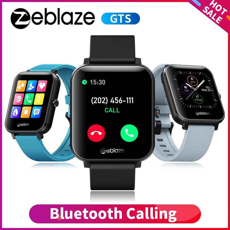 Zeblaze GTS Bluetooth Aufruf Smartwatch IP67 Wasserdichte 1,54 zoll IPS Farbe berühren Herz Bewertung Monitor Clever uhr