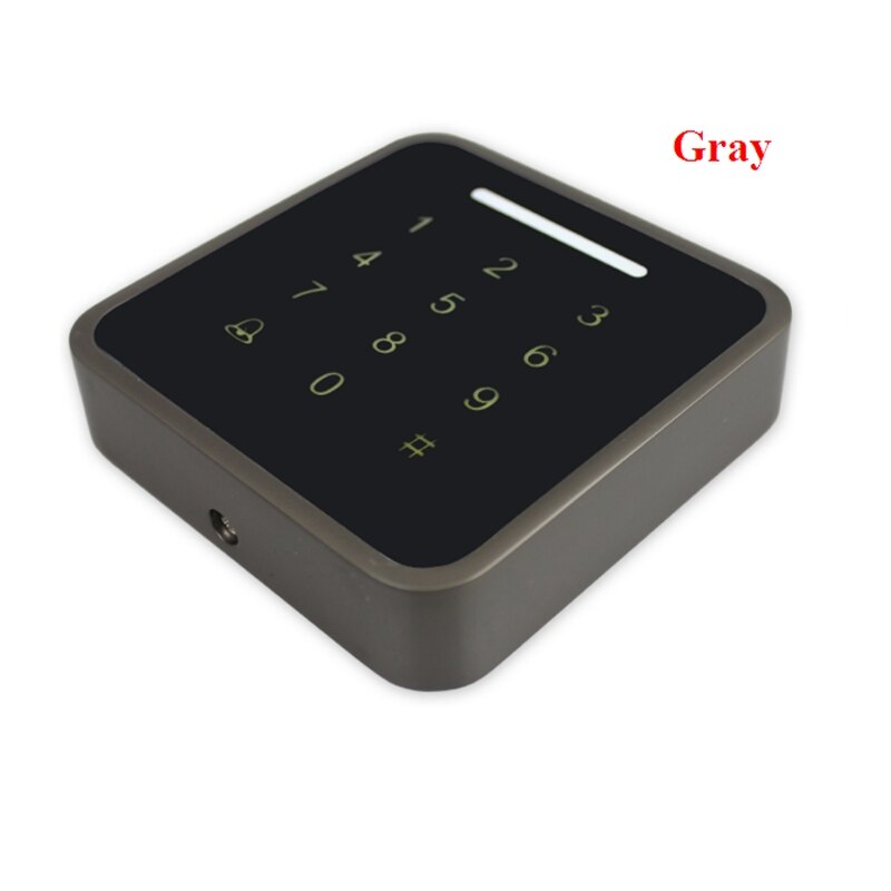 Metal Case Access Controller Password ID Card Reader 125KHz RFID Access Control Keypad 13.56mhz: IC Grey