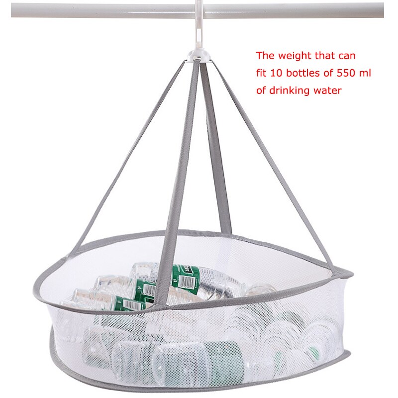 Double-Layer Clothes Drying Net Mesh Hanging Flat Clothes Drying Rack Collapsible Toys Dryer For Household drying socks