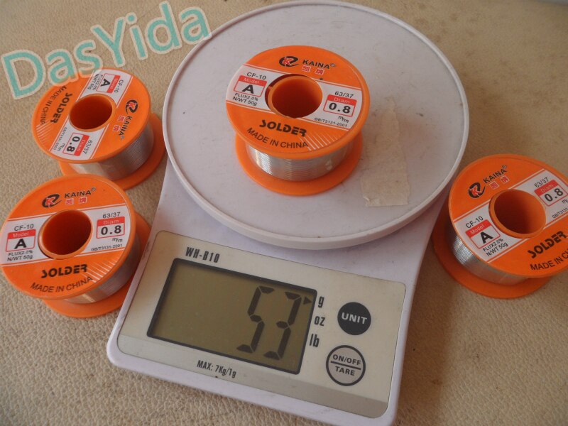 50 gram 63/37 flux 2.0% 45ft tin bly tin tråd smelte kolofonium kerne loddetråd rulle
