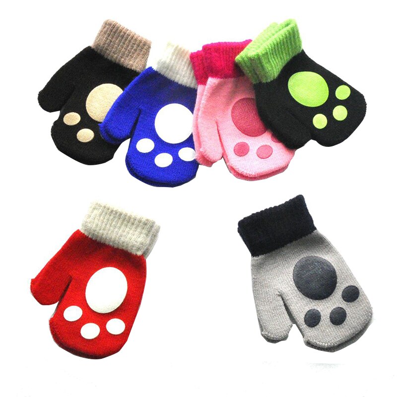 Balleenshiny Winter Warme Handschoenen Voor Kinderen 1-5 6 Kleuren Verdikte Kinderen Warme Handschoenen Baby Wanten Voor jongens Meisjes