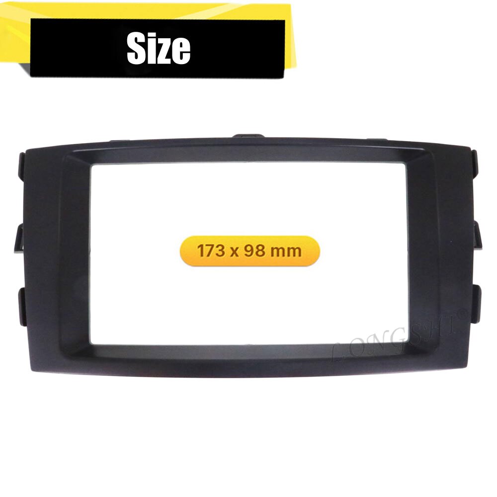 Placa de Panel LONGSHI, Radio de coche, envolvente para TOYOTA Auris 2006 2007 20112012, marco de reequipamiento DVD, Kit de tablero 2d: Default Title