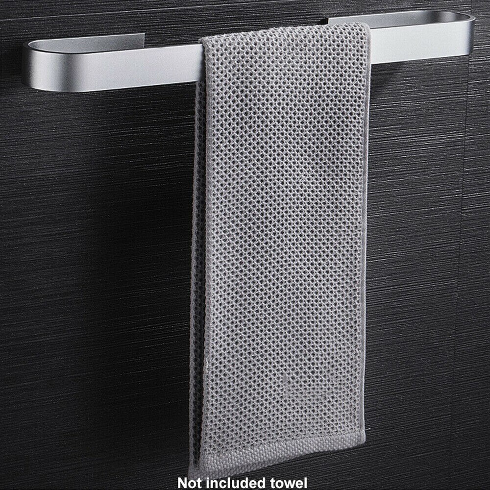 25/45cm vægmonteret badeværelse håndklædestang hyldeholder selvklæbende håndklædeholder toiletrullepapir hængende bøjlehåndklædestativ