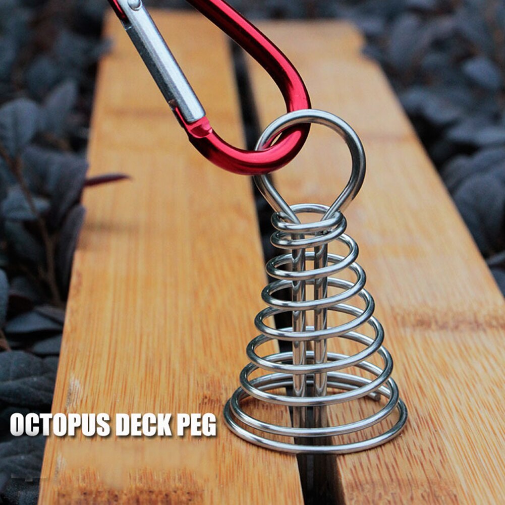 10Pcs Luifel Tent Vaste Haak Gesp Plank Floor Lente Nagels Vaste Haak Winddicht Outdoor Camping Tent Gesp Accessoires