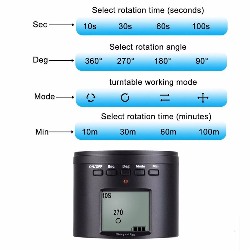 360 ° automaattinen kierto valokuvauksen viive gimbal gopro sankarille 9 8 7 6 5 max insta 360 yksi rx slr cam matkapuhelimen viiveajastin