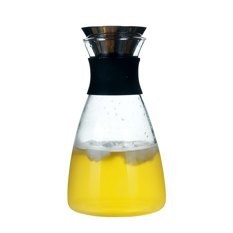 Grote Capaciteit Ketel Drip-Gratis Glas Pitcher Met Deksel Hittebestendige Huishoudelijke Ijs Thee Pot Koud Water Jug