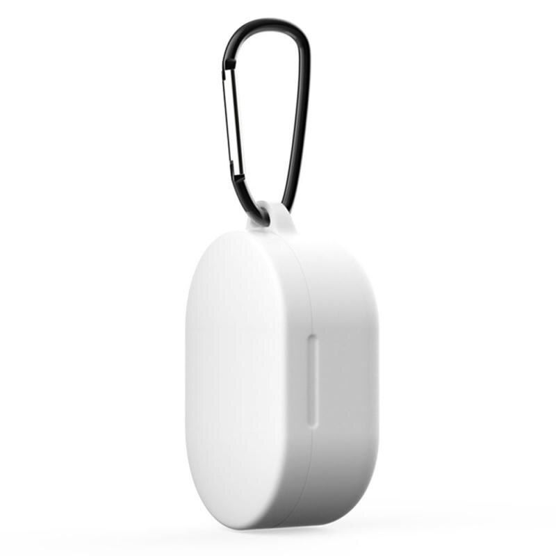 Silicone For Redmi Airdots Case Protective Cover With Hook For Xiaomi Mi Redmi AirDots 2 Cover Earphone Wireless Charging Box