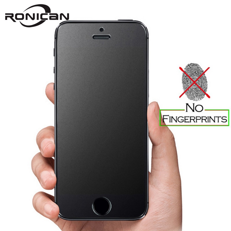 Ronican Frosted Matte Glas Voor Iphone Se Gehard Glas 9 H Hardheid Iphone 6 7 Explosieveilige Beschermende Glas voor Iphone 5s 4