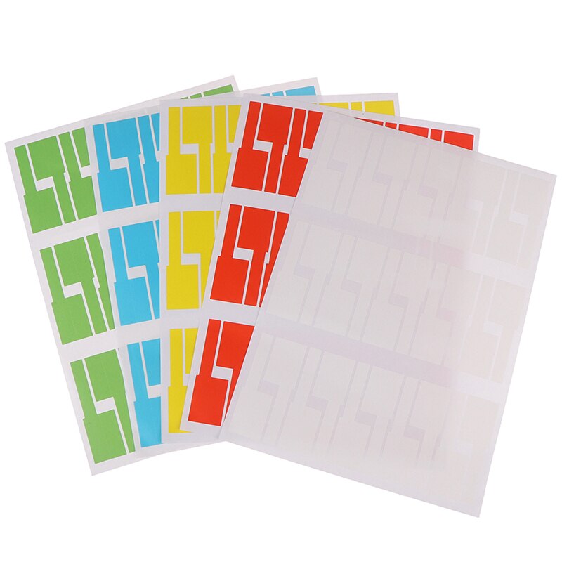 30 stuks/vel zelfklevende kabelstickers waterdichte identificatielabels labels organizers kleurrijke identificatielabels